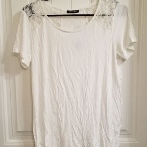 Papermoon Lace Detail Knit Top